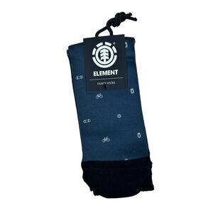 Element Men's Fancy Black and Dark Gray Patterned Socks